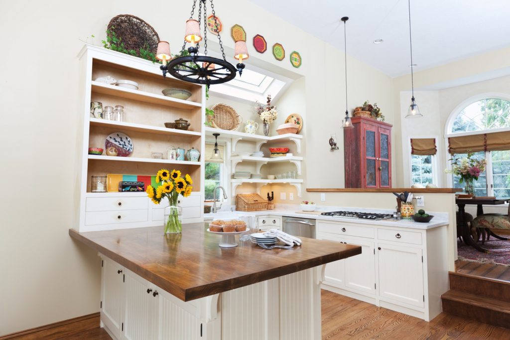 Wood Worktop Shaker Cream Kitchen